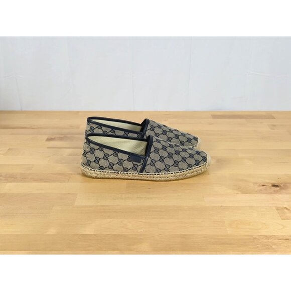 Gucci GG Supreme Blue Espadrilles Men's Size 9 | US 10 - Picture 4 of 12